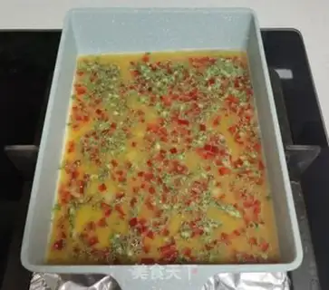 Make Vegetable fried eggs step 2