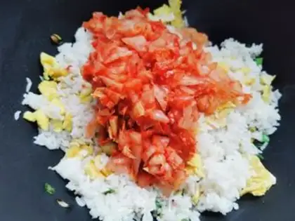 Make Hot cabbage and rice step 8