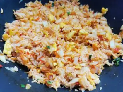 Make Hot cabbage and rice step 9