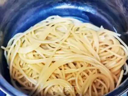 Make Cream mushroom pasta step 3