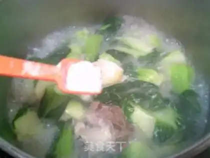 Make Potato broccoli bone soup step 13