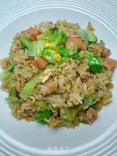 Make Eggs and meat and rice step 12