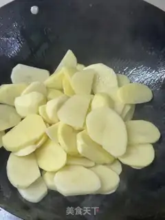 Make Pepper potato and ham sausage step 3