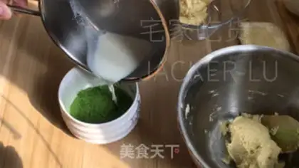 Make Tea and three-colour cookies step 7