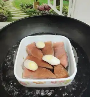 Make Steamed salmon step 4