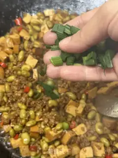 Make Scrambled beans step 13