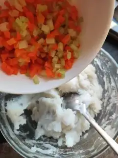 Make Vegetable Wee Mountain step 6