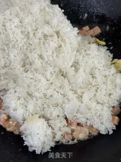 Make Lunch prawn veggie rice step 7