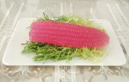 Make Creative corn leather step 8