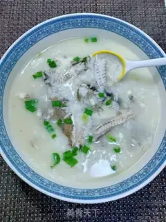 Make Mud fish congee step 12