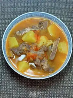 Make Tomato potato tailbone soup step 15