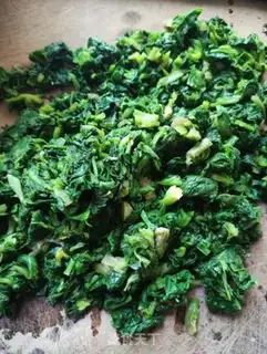 Make radish spinach meatloaf step 0