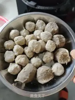 Make Tomato meatball fan step 1