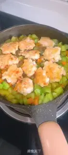 Make cucumber shrimp step 6
