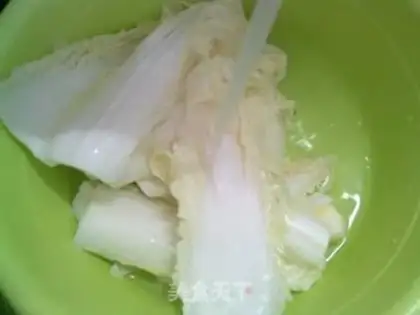 Make Soybeans, cabbage, red fries step 4