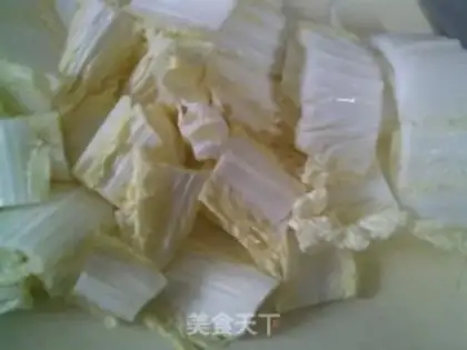Make Soybeans, cabbage, red fries step 5