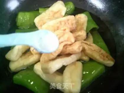 Make Cream pepper with beans step 6