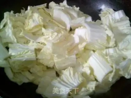Make Soybeans, cabbage, red fries step 6