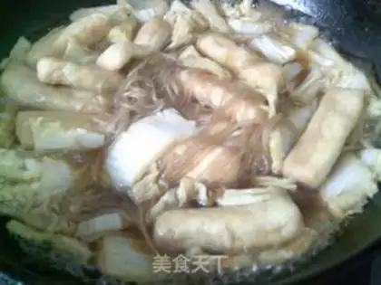 Make Soybeans, cabbage, red fries step 9