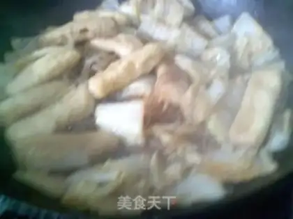 Make Soybeans, cabbage, red fries step 12
