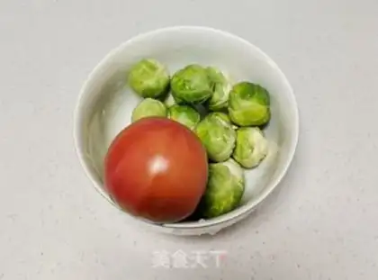 Make Eggs and vegetables step 1