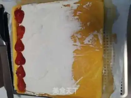 Make Strawberry roll step 7