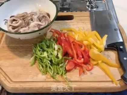 Make Pepper squid step 0