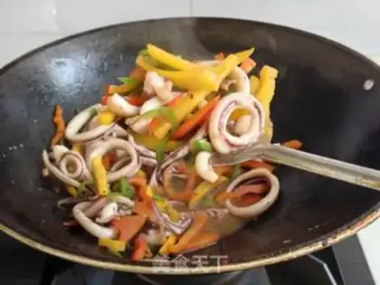 Make Pepper squid step 4