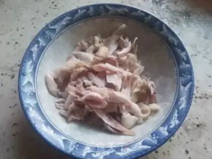 Make Hands tore chicken step 6