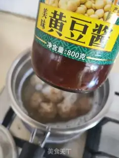 Make Potato fan with meatballs step 3