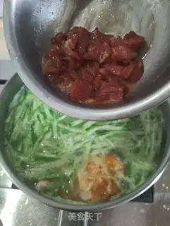 Make Blue radish meat soup step 5