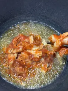 Make Pickle tofu shrimp pan step 2