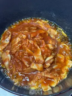 Make Pickle tofu shrimp pan step 3