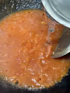 Make Tomato shrimp ski powder step 5