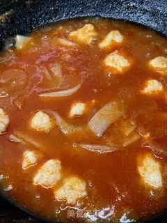 Make Tomato shrimp ski powder step 10
