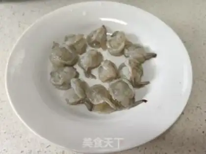 Make Garlic fan shrimp step 4