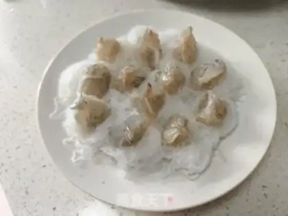 Make Garlic fan shrimp step 8