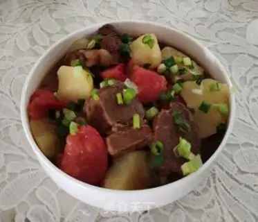 Make Potato red beef step 5