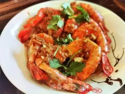 Make Garlic black tiger shrimp step 13