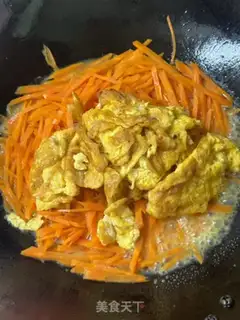 Make Carrot fried eggs step 7