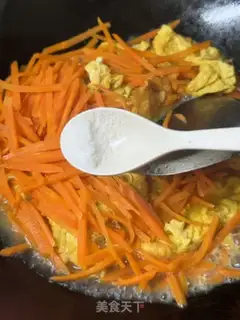 Make Carrot fried eggs step 8