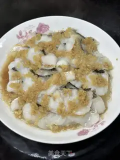 Make Garlic fan steamed fish step 7