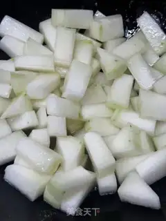 Make Dried prawn rice melons step 3