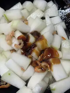 Make Dried prawn rice melons step 5