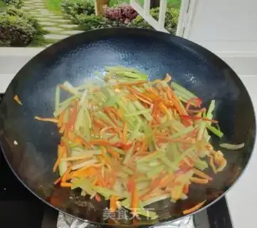 Make Celery, red pepper step 3