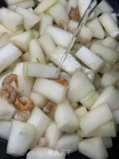 Make Dried prawn rice melons step 6