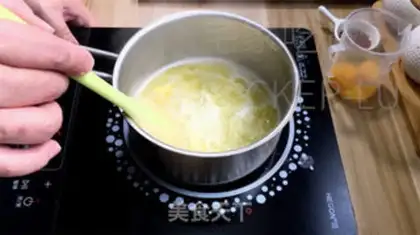 Make Tea puff cake step 1