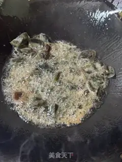 Make Porridge liver spinach soup step 4