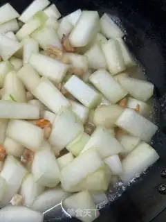 Make Dried prawn rice melons step 7