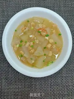 Make Dried prawn rice melons step 8